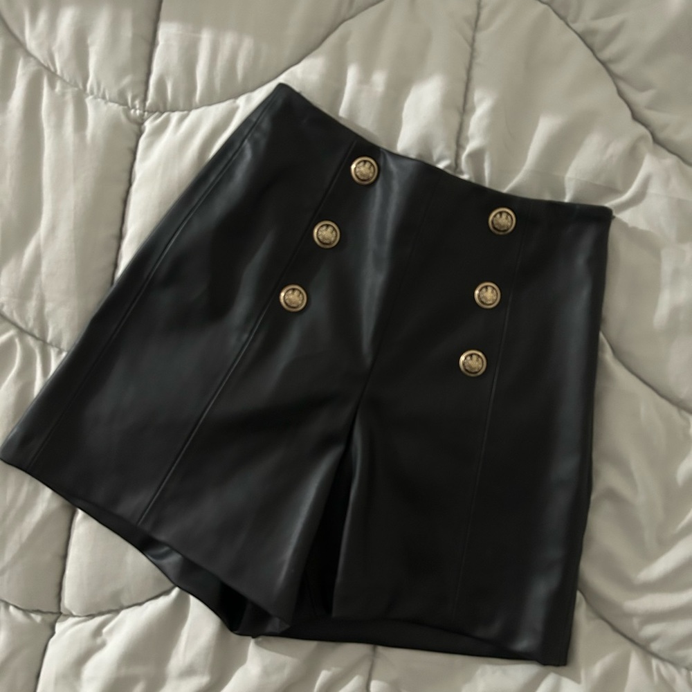 ZARA leather short
